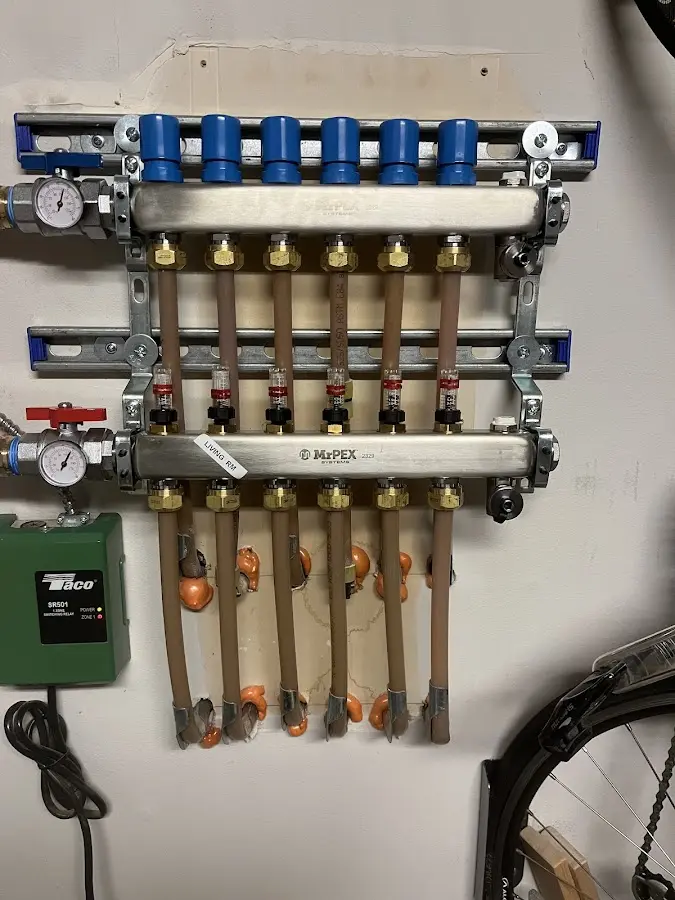 Plumber performing Gas Leak Detection at a residential property in Sitka